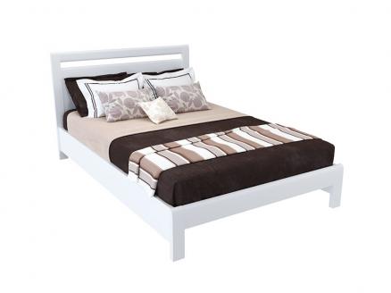 Двуспальная Кровать из массива Lava White 160 x 200